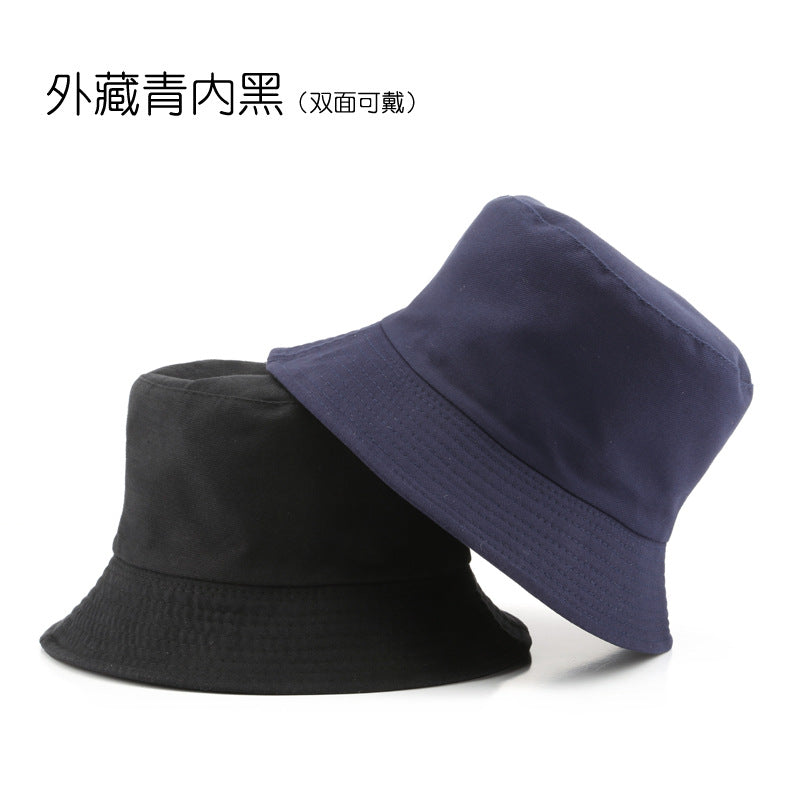 Wholesale Double-sided Solid Color Sunshade Bucket Hat