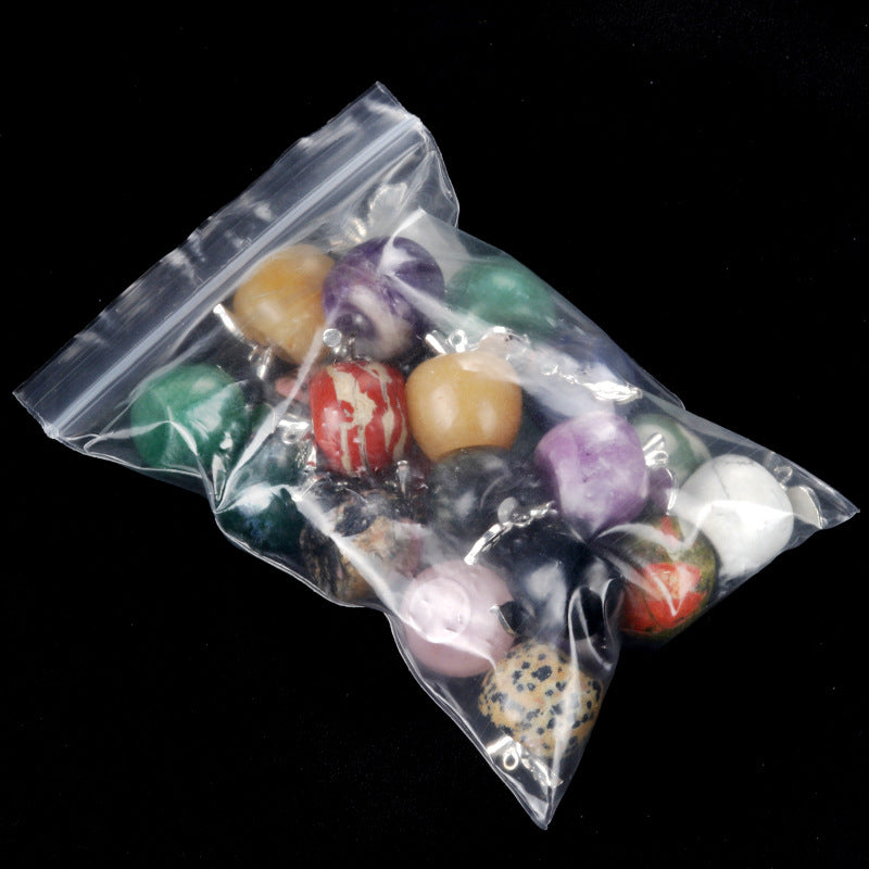 Wholesale Natural Crystal Small Apple Decorative Pendant