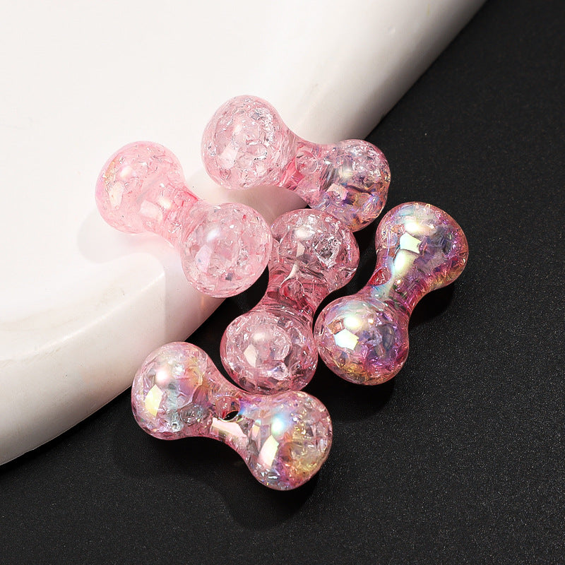 Cuentas de huesos de crujido acrílico de 50 piezas al por mayor