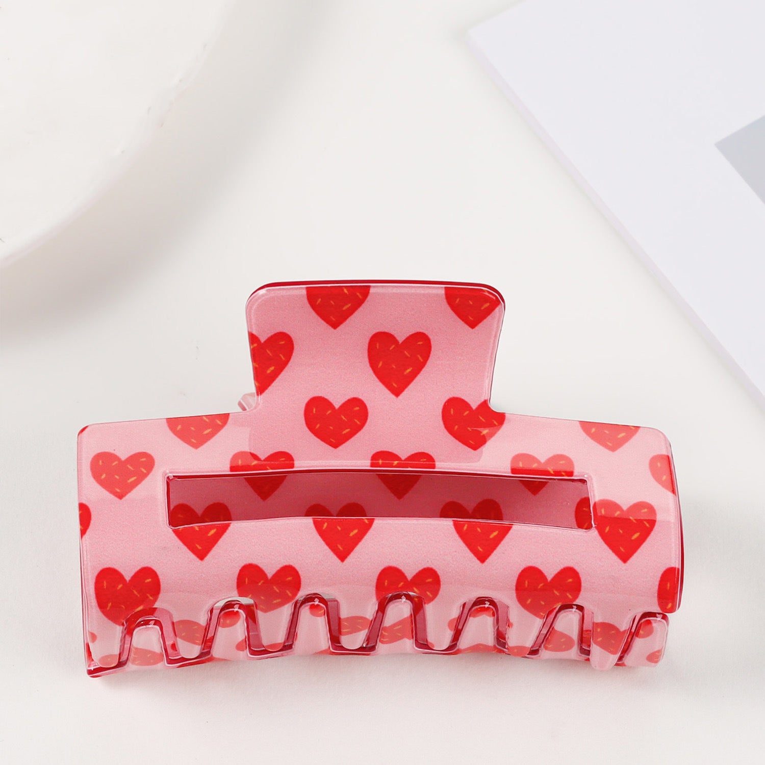 Wholesale Valentine's Day Love Grab Clip Back Head Hairpin Square Sweet Elegant Fashion Jewelry