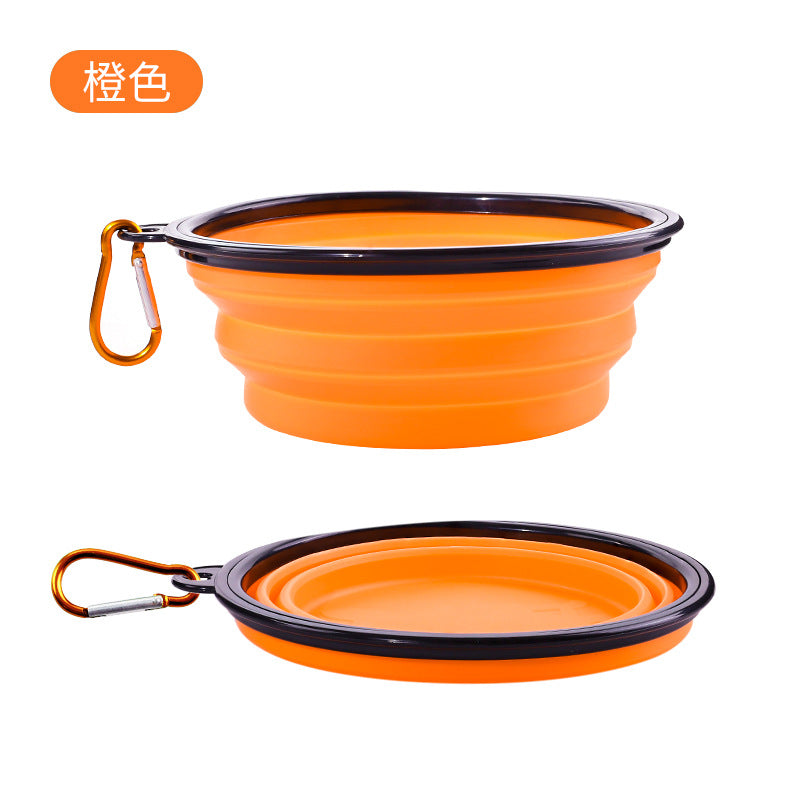 Wholesale Portable Silicone Foldable Water Bowl for Drinking Out