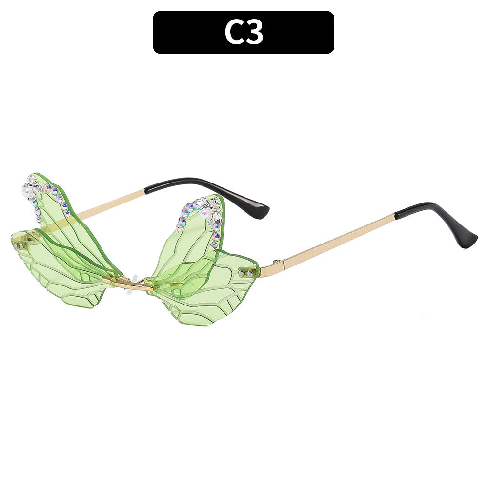 Nuevas gafas de sol de PC de Dragonfly Dragonfly Diamond al por mayor