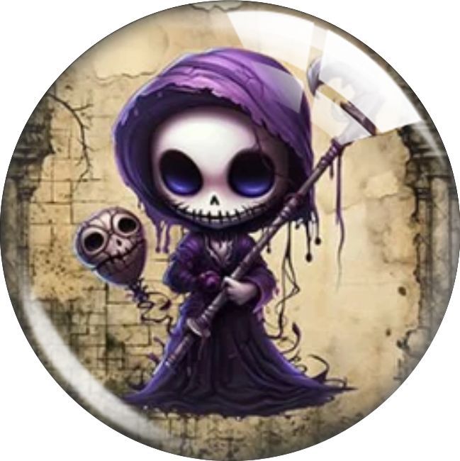 Wholesale  10pcs Skull Cartoon Crystal Soft Magnetic Fridge Magnet