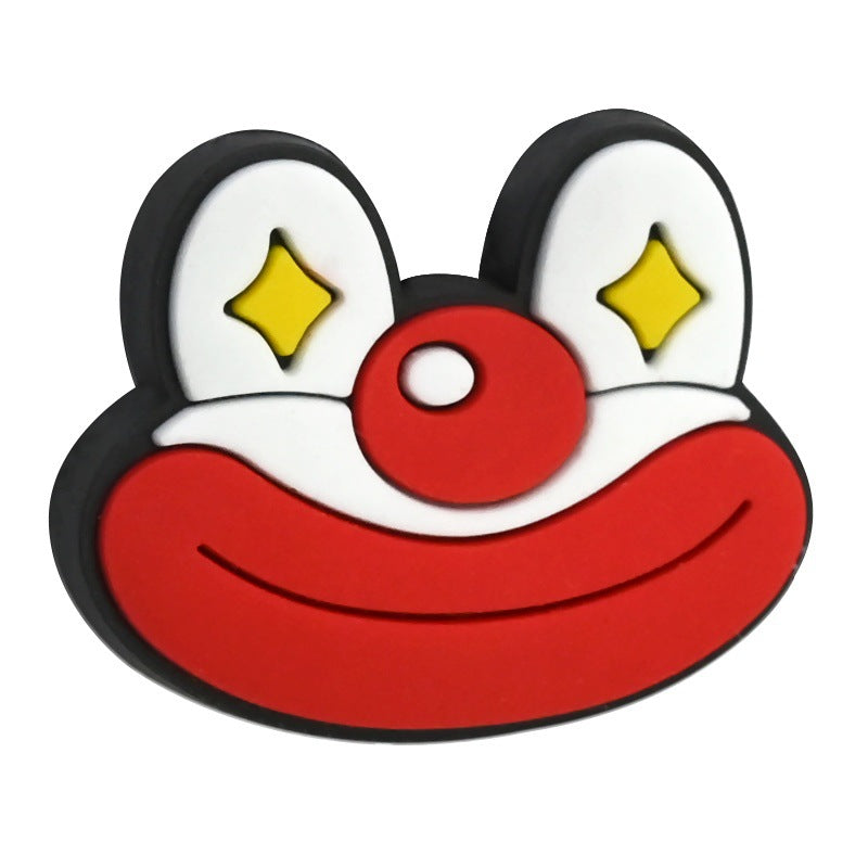 Wholesale Random 100pcs April Fool' s Day-themed Funny Mustache DIY PVC Soft Rubber Beads