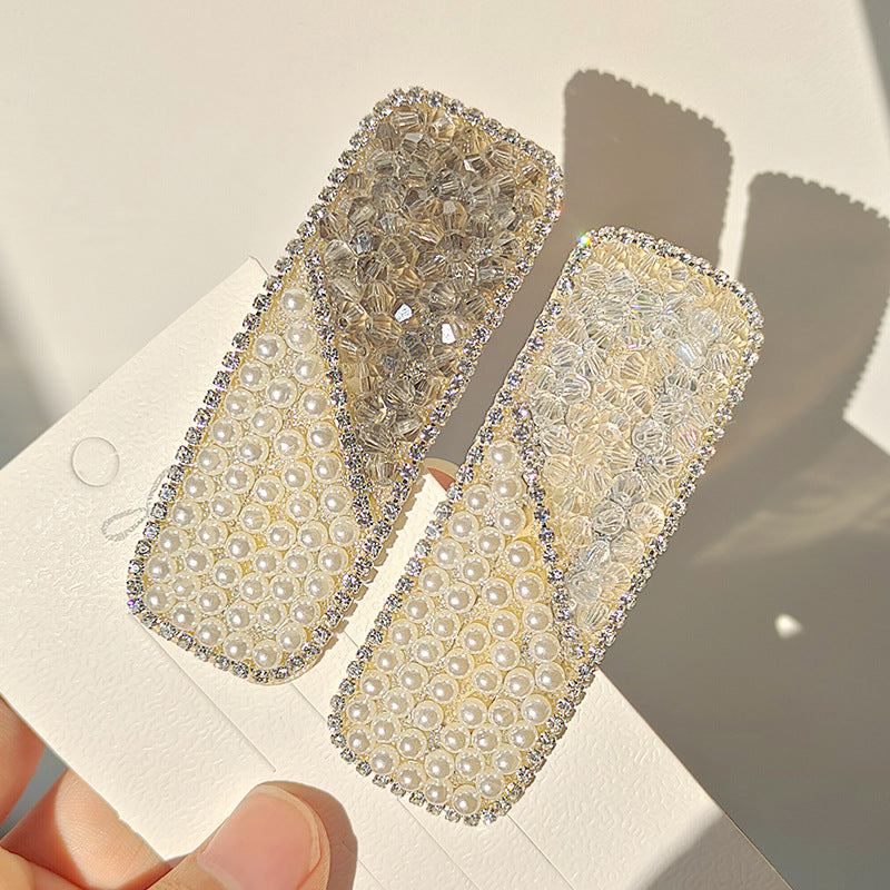 Wholesale Pearl Crystal Splicing Hair Clips