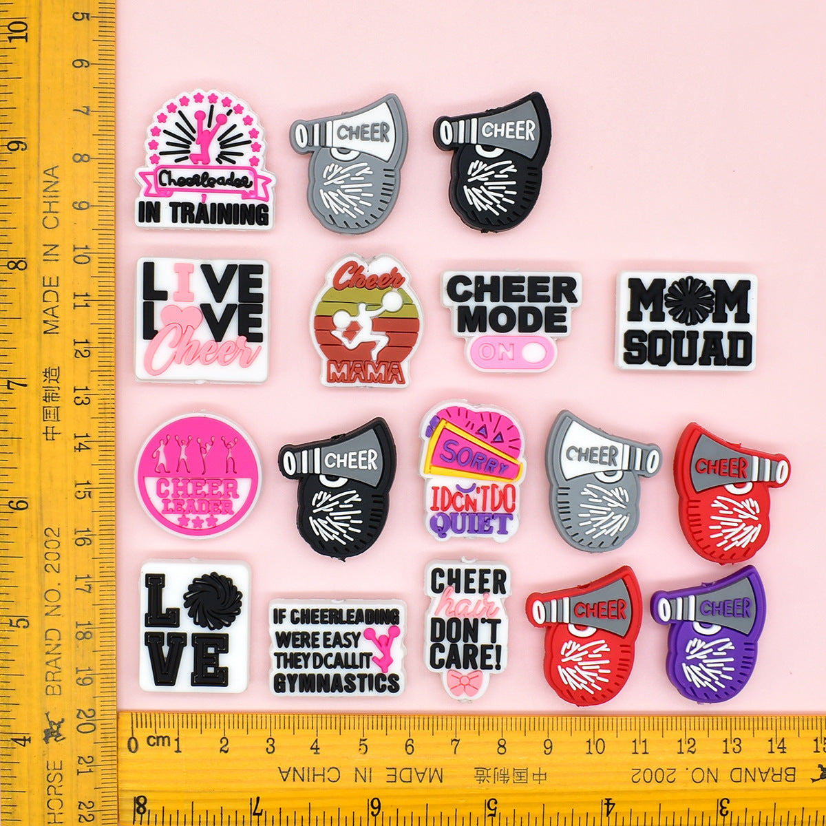 Wholesale  Random 100pcs/pack   Cheerleader Series Beaded DIY Charcoal Beads