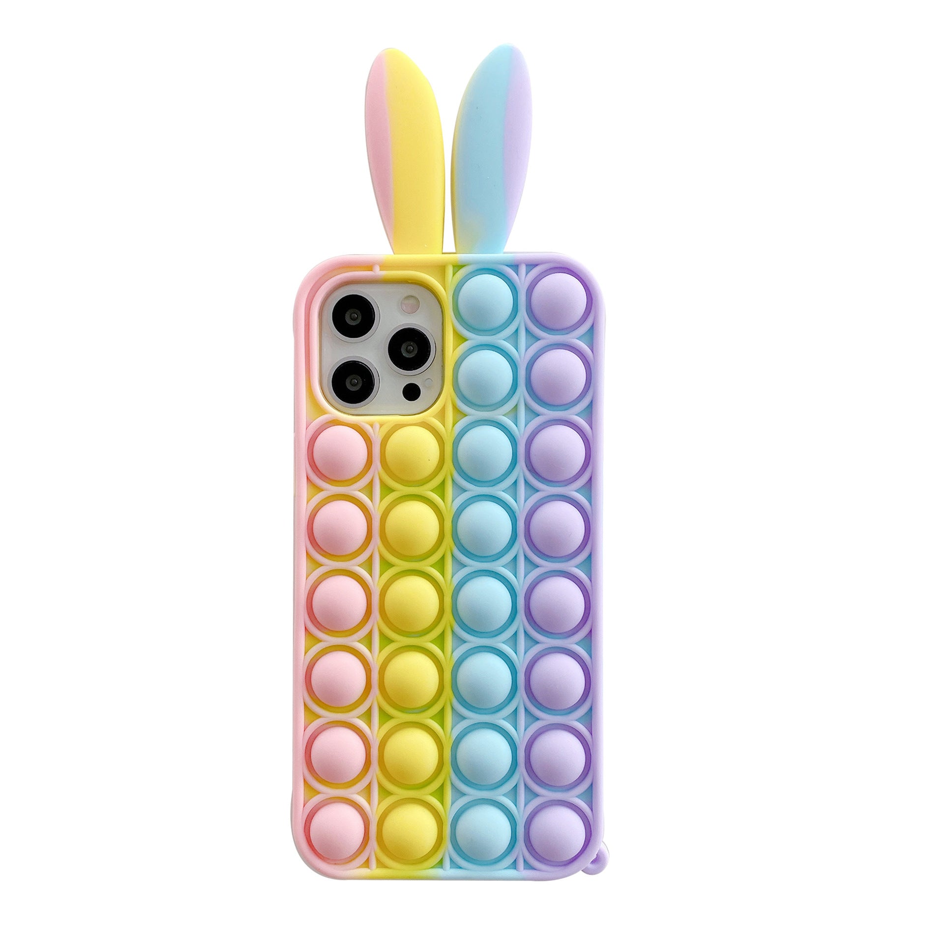 Estuche para teléfono de Silicone Rainbow Bunny al por mayor