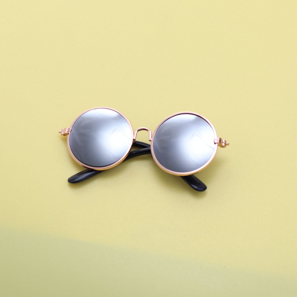 Wholesale  20cm doll pet round frame sunglasses