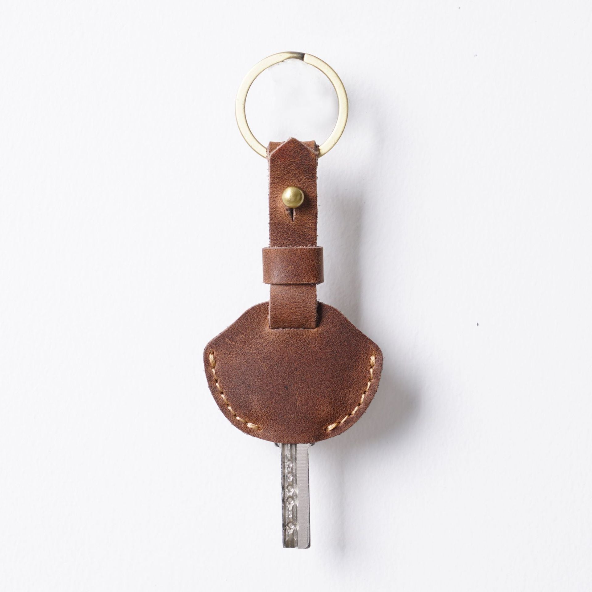 Wholesale Handmade Vintage Cowhide Leather Keychain