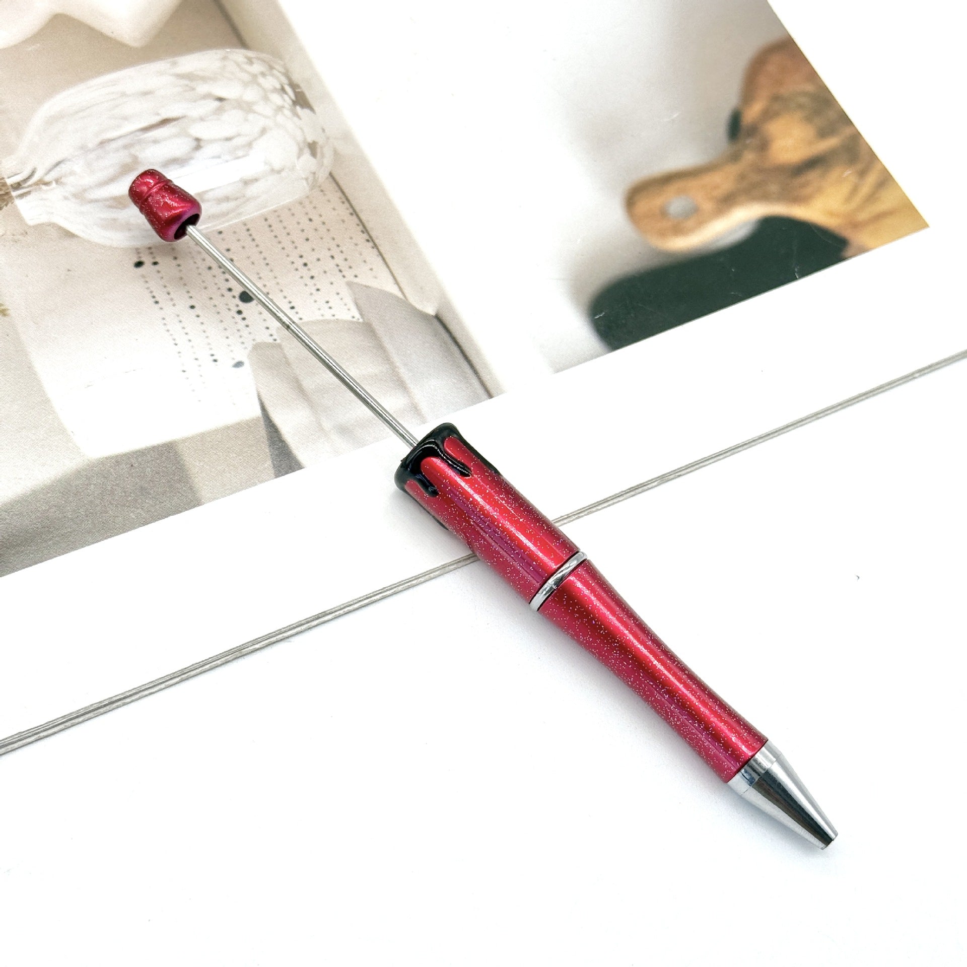 Wholesale New DIY Blood Print Beadable Pen Christmas Blood Print Pen