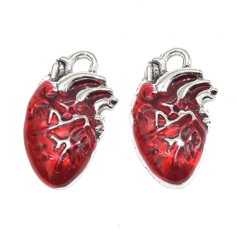 Wholesale 10pcs Gothic style simulation sword axe heart organ dripping Decorations