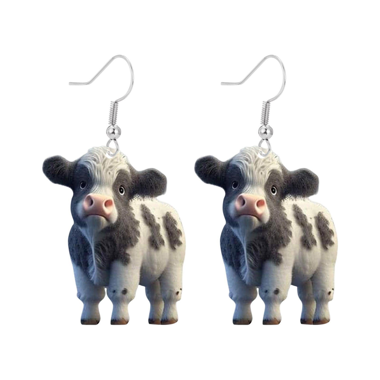Wholesale plateau cow earrings creative yak acrylic earrings