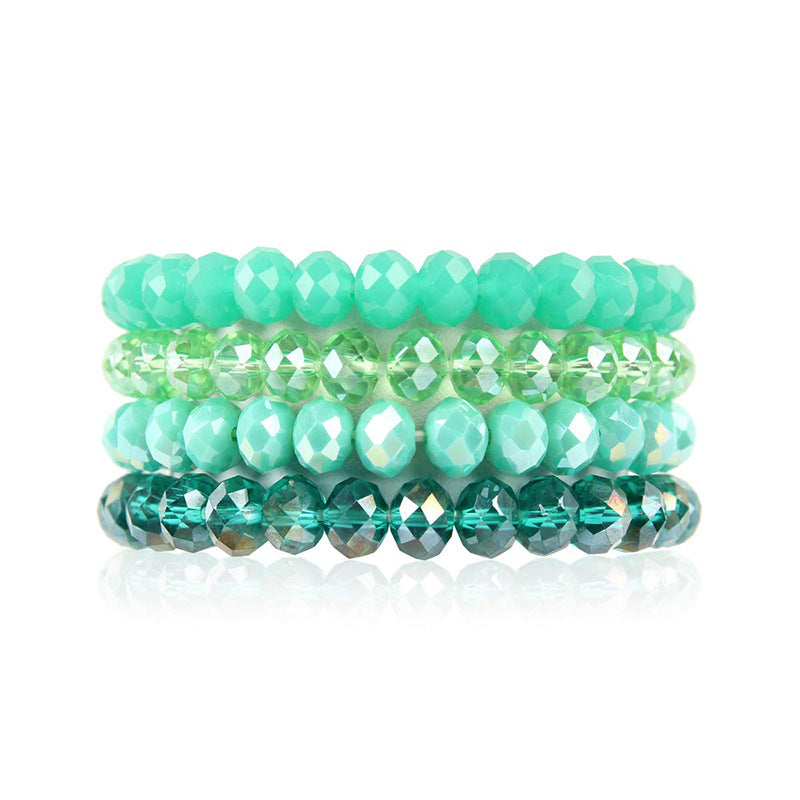 Wholesale DIY Crystal Colorful Elastic Bracelet