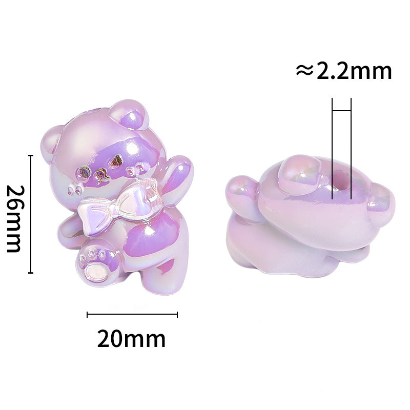 Wholesale  10pcs/pack Cute cartoon cream colored  bead  Acrylic Beads