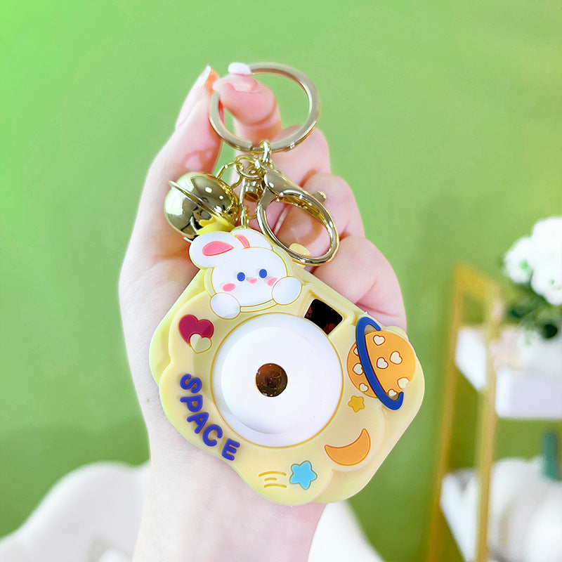 Wholesale Cartoon Cute Plastic Projection Camera Keychains