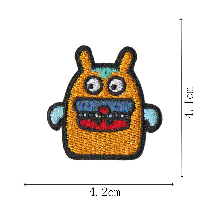 Wholesale Trendy  Ghost Patch Set 9 Embroidered Cloth Patches For Bag Clothing Towel Decoration DIY Craft Supply