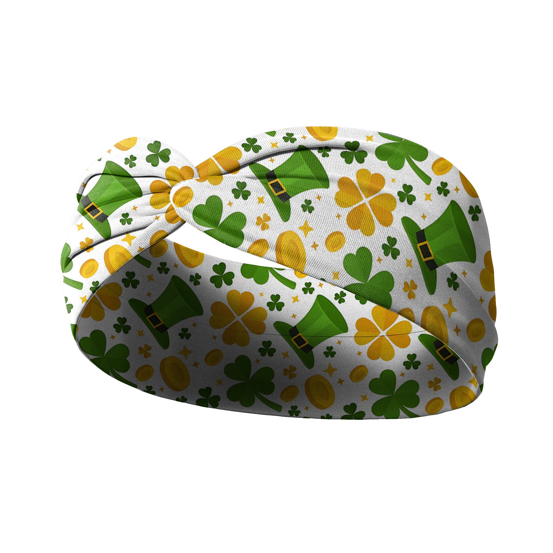 Wholesale St.  Patrick' s Day clover print cross headband