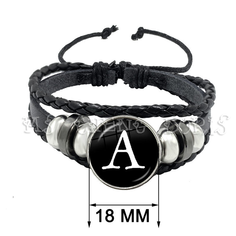 Wholesale Time Gemstone Leather Cord Bracelet