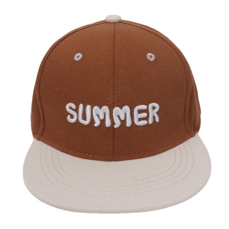 Wholesale Cotton Polyester Embroidered English Letter Flat Edge Children's Baseball Hat