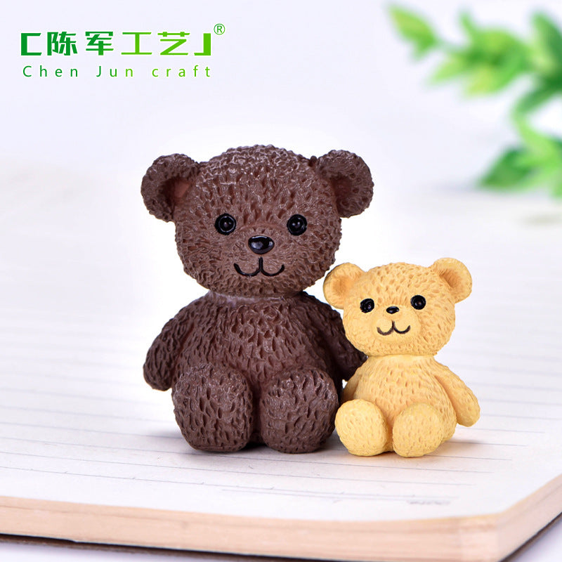 Wholesale Little Bear Family Series Cute Animal Micro Scenes Doll Accessories