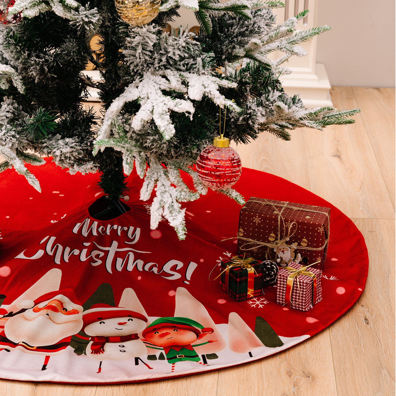 Wholesale Christmas Tree Decoration Supplies Christmas Red Tree Skirt