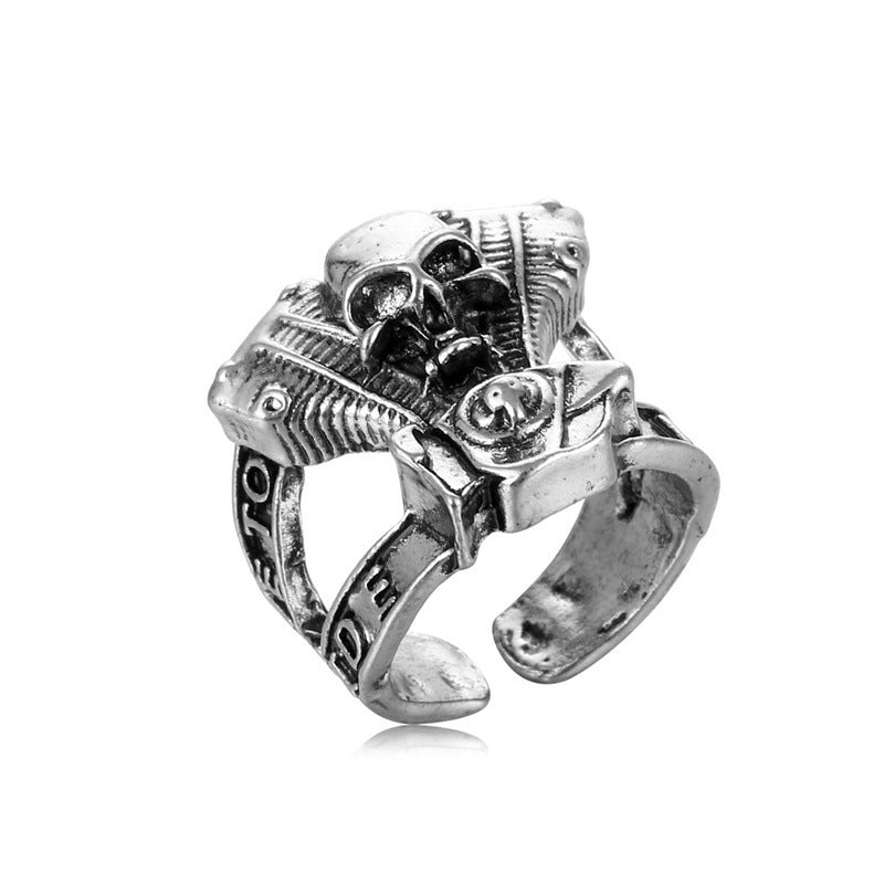 Wholesale Gothic Punk Exaggeration Alloy Adjustable Rings