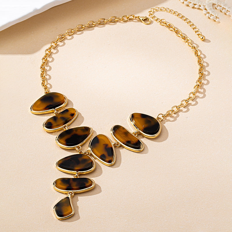 Wholesale Trendy Irregular Geometric Alloy Necklace And Earrings Set For Women Chic Jewelry Accessory For Daily Wear