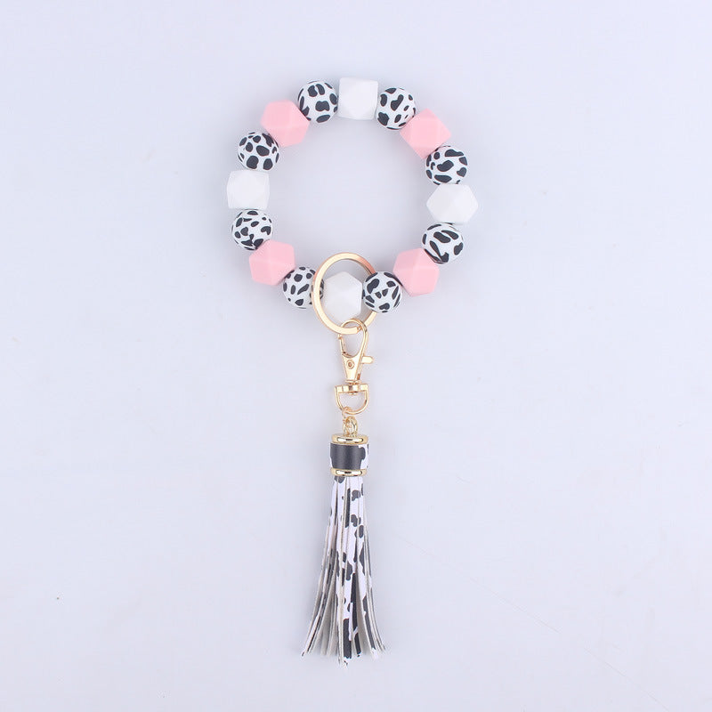 Wholesale Little Daisy Silicone Wrist Keychain