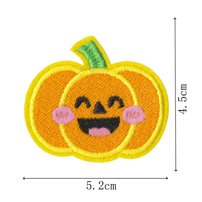 Wholesale Embroidered Pumpkin Patches  Iron On Appliques Set Of 9 For Towels DIY Home Decor