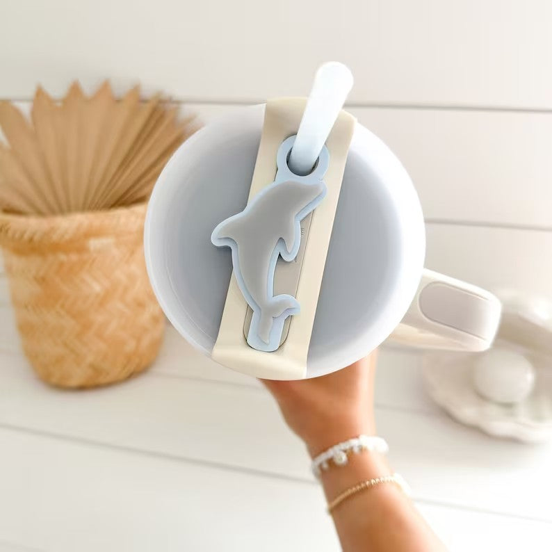 Wholesale Dolphin Tumbler 40 OZ 20 OZ/30 OZ Ice Dominer Cup 2nd Generation Cup Covered Plastic Tag