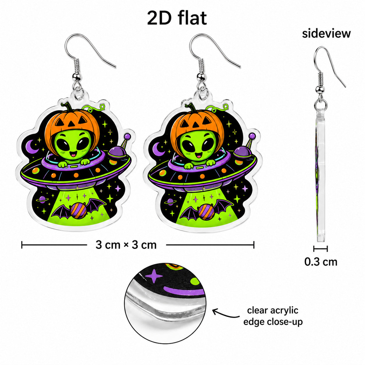 Wholesale 2D Acrylic  Cartoon Dessert Cake Earrings Sweet Cool Style Fashion Jewelry Accessory Gift Boutique Resale