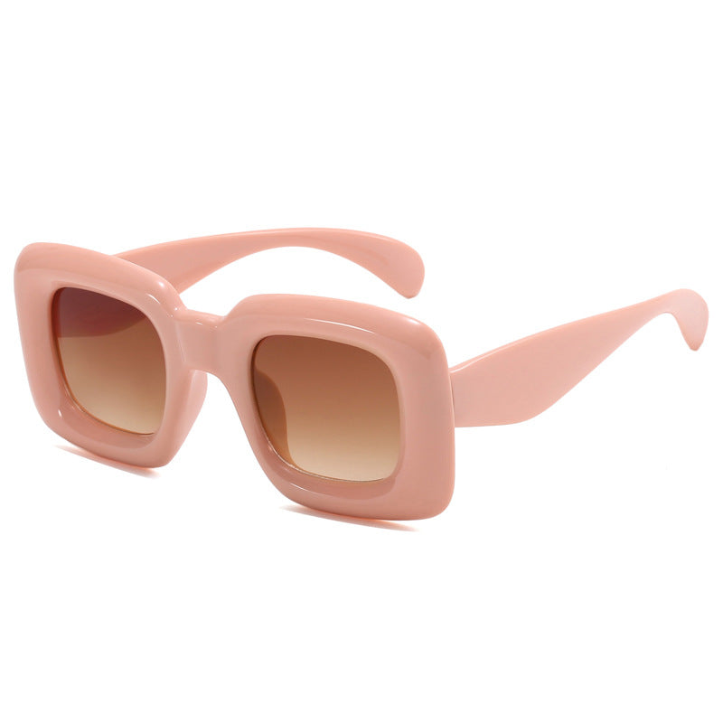 Wholesale Candy Color Children's Inflated Square Funny Sunglasses