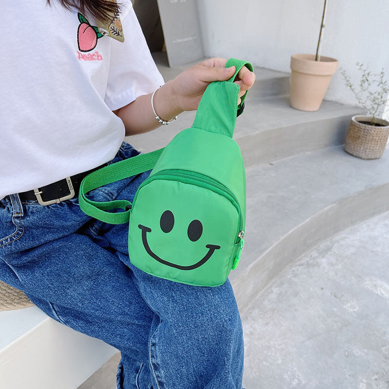 Wholesale Children's Internet Celebrity Smiling Face Nylon Outdoor Bags
