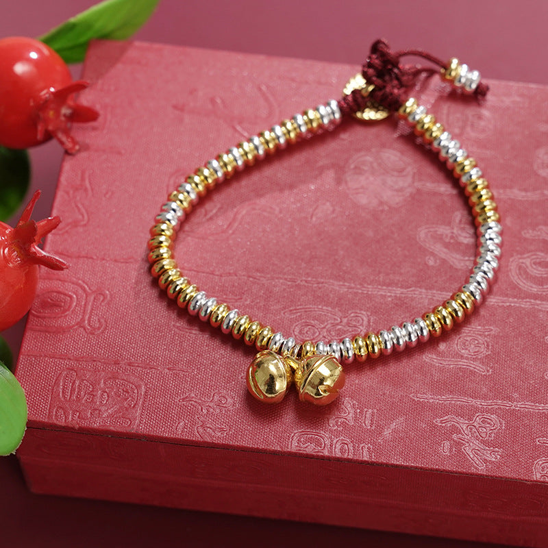 Wholesale Gold and silver mixed immediately get rich scenic area braided bracelet