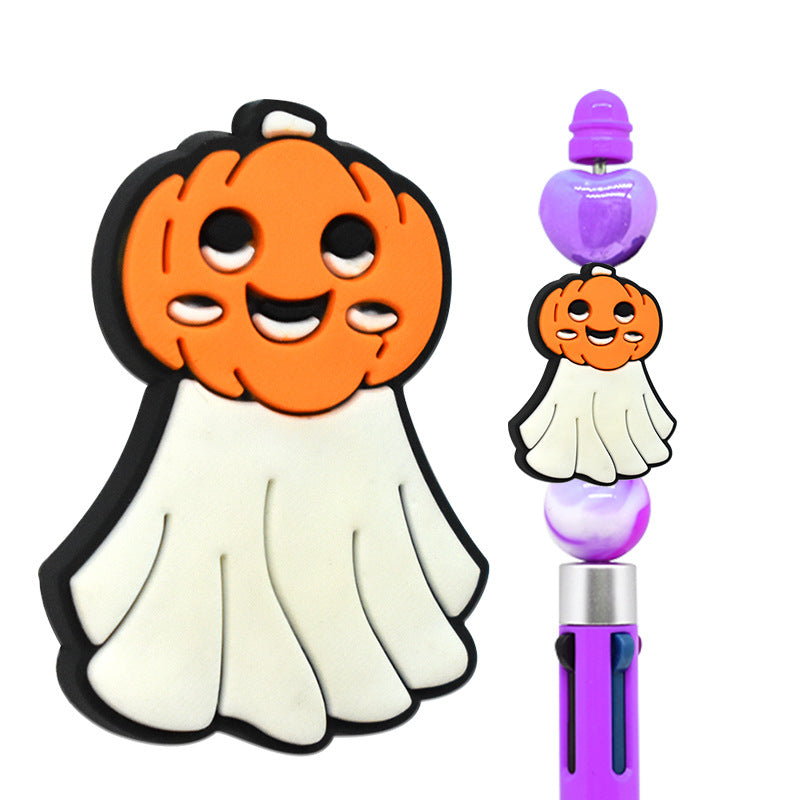 Wholesale 100pcs Diy Halloween Cartoon PVC Soft Beads