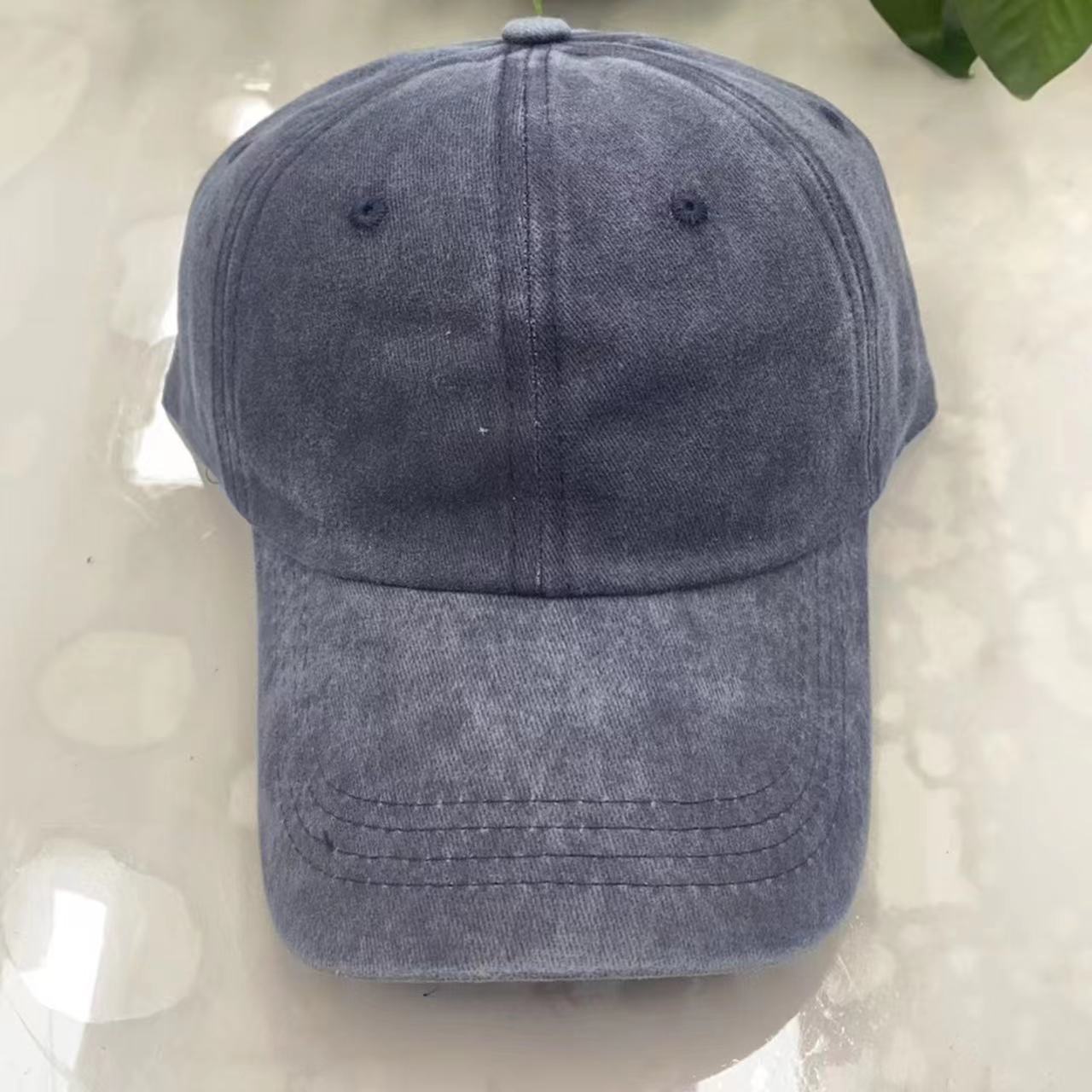 Wholesale spring and autumn hat summer outdoor solid color cap washed baseball cap old cowboy sun hat