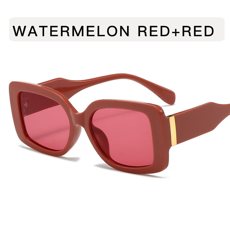 Wholesale Box Retro Sunglasses Women's Personalized Gradient  Sunglasses Large Frame Fashionable Street Beat
