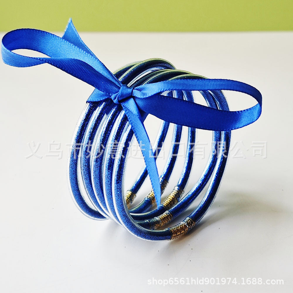 Wholesale 5 Layers Silicone Gold Powder Bracelet