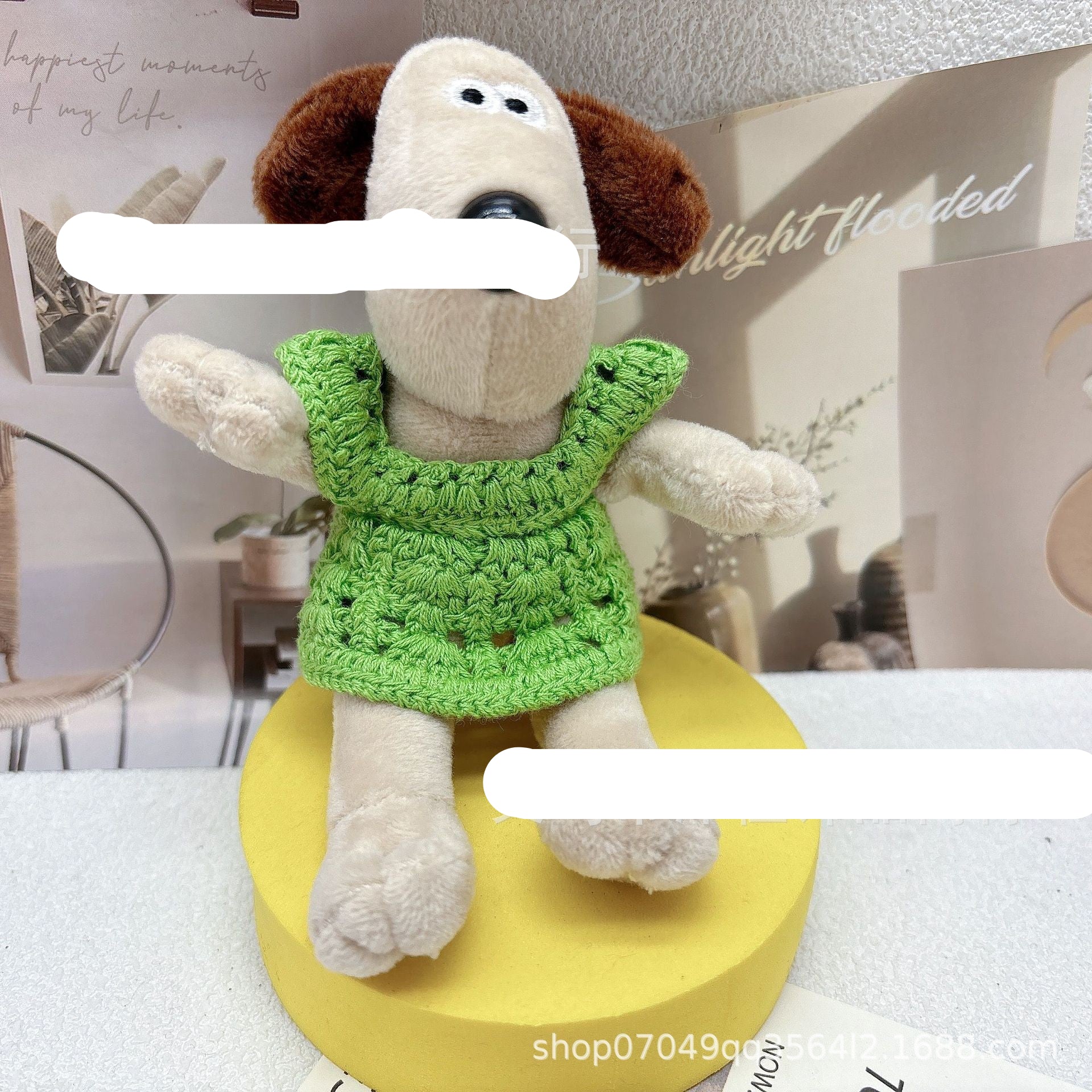 Wholesale 2pcs/pack 13cm Handdog Cotton Doll Skirt Handmade Plush Toy Woven Doll Clothes