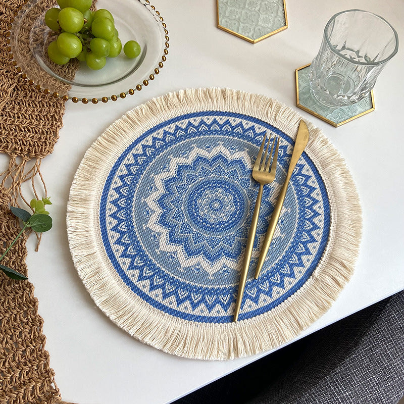 Wholesale Boho Woven Cotton Anti-scalding Placemats