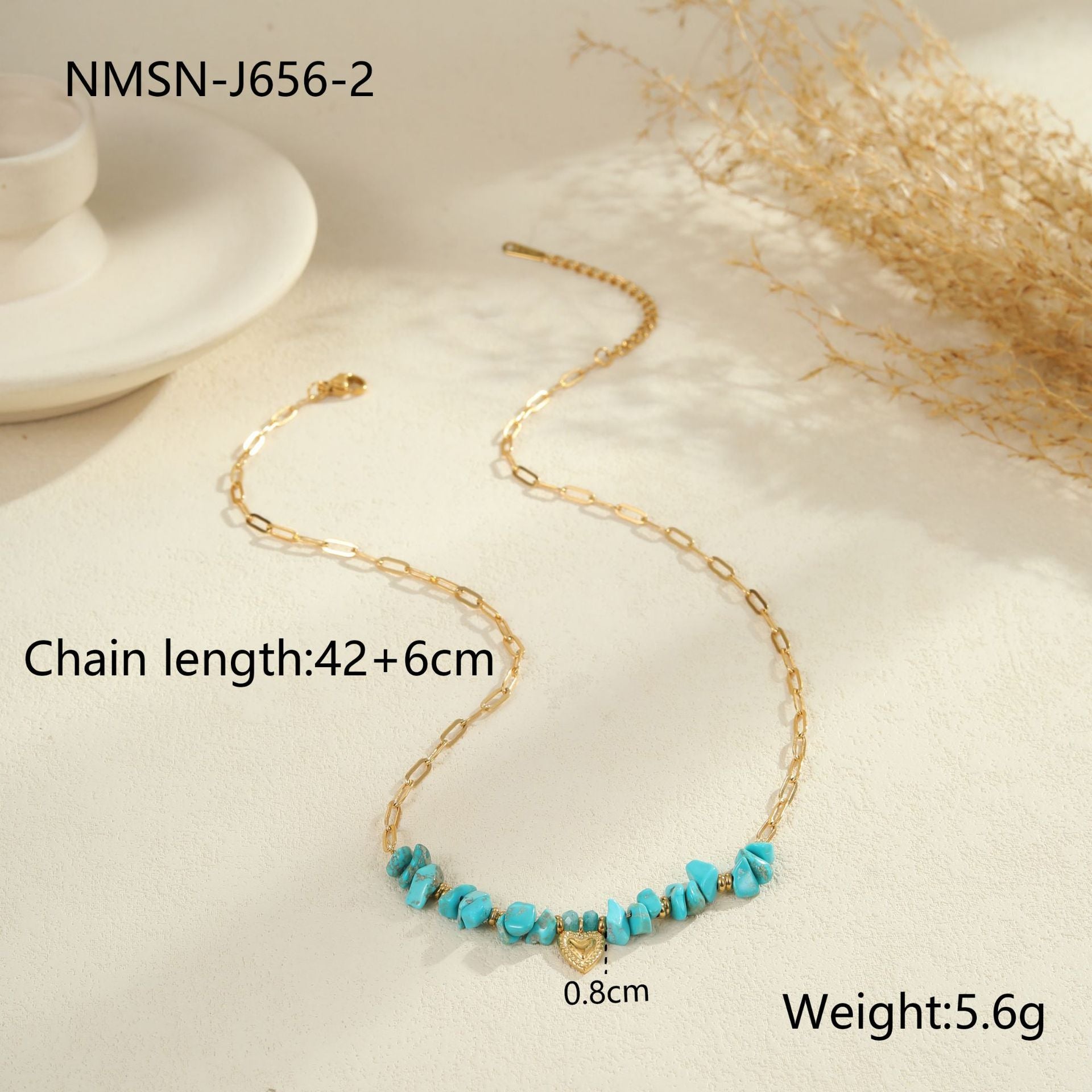 Wholesale Turquoise natural stone Necklace Set
