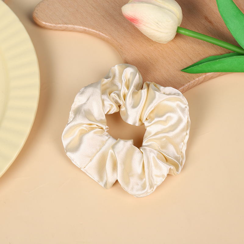 Wholesale 10pcs Solid Color All-match Imitation Silk Ponytail Hair Tie