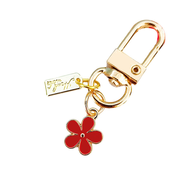 Wholesale Metal Raised Flower Keychains