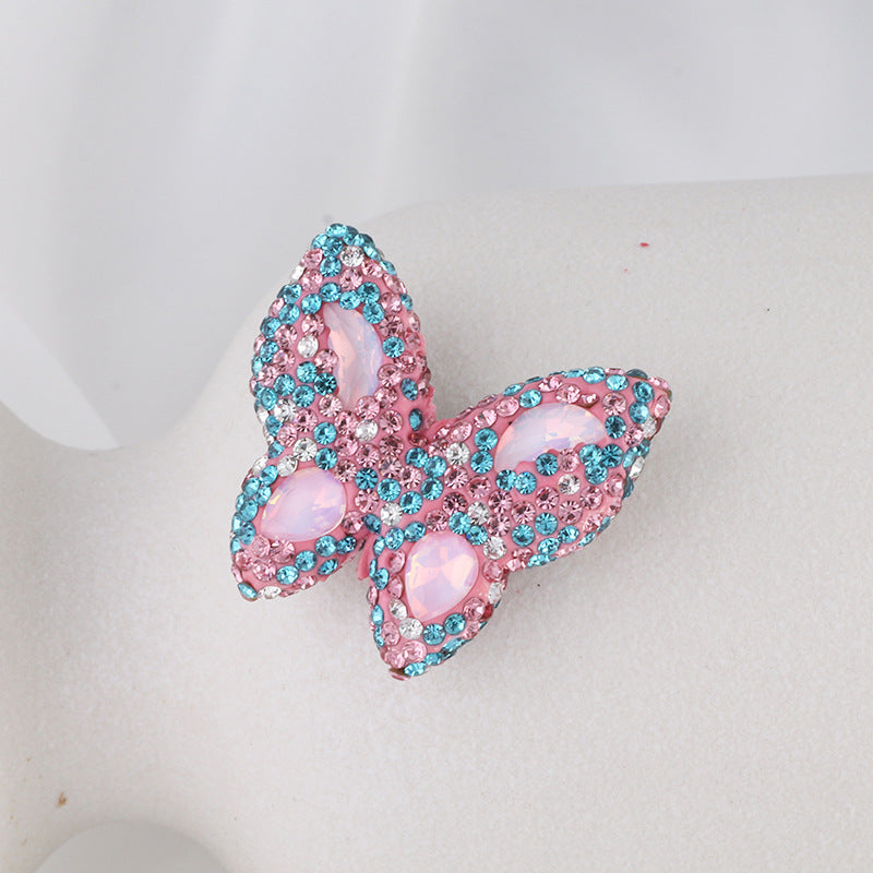 Wholesale DIY Colorful Butterfly Soft Clay Diamond Balls