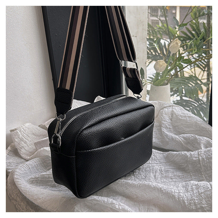 Wholesale PU Broadband Shoulder Bag Messenger Small Square Bag