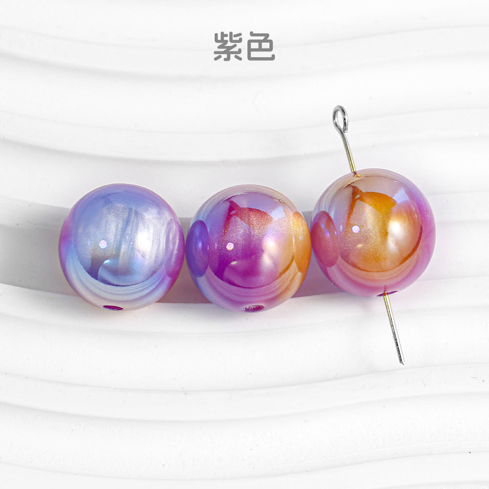 Wholesale 30pcs/1pack Mermaid Maiden Dunhuang Through Hole New Dark Color DIY Beads