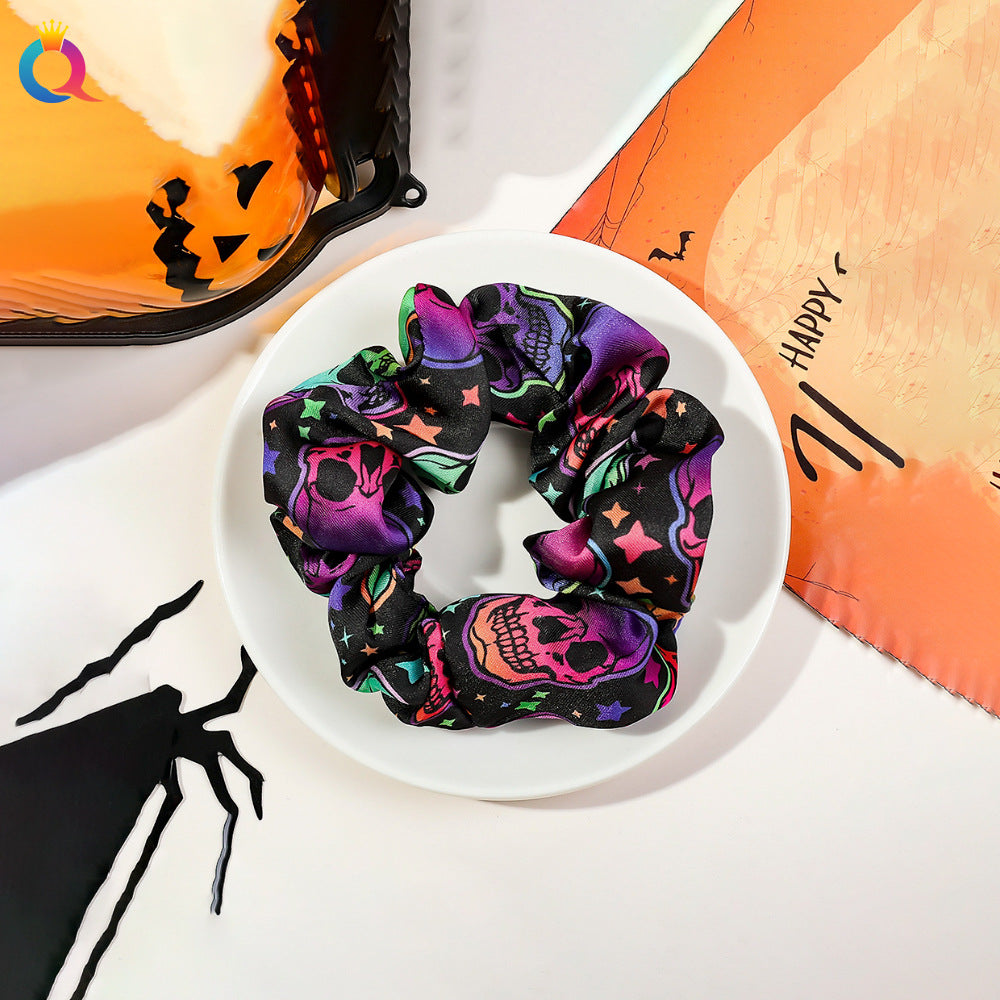 Wholesale Halloween Pumpkin Skull Personality Festive Hair Tie