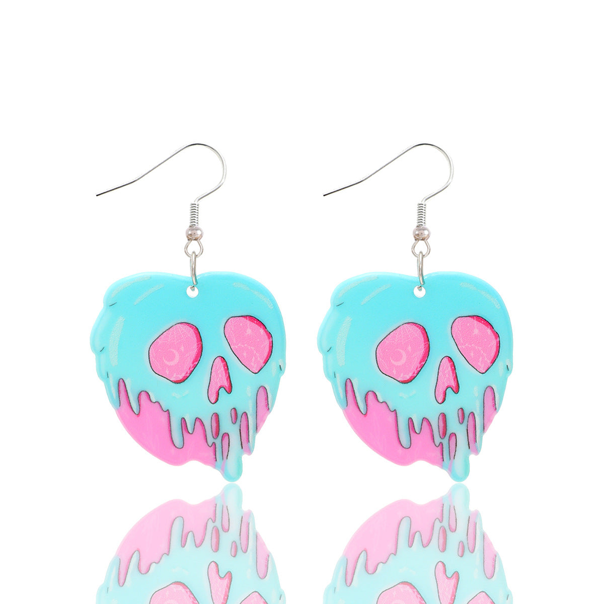 Wholesale Acrylic Devil Skeleton Color Kitten Earrings