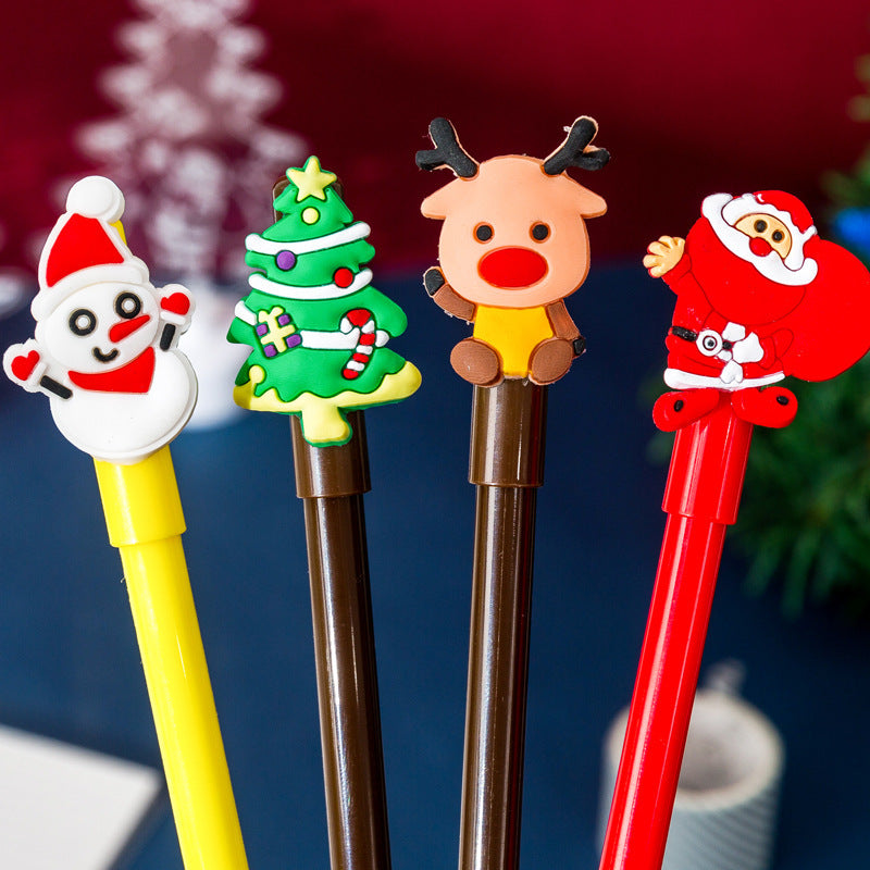 Wholesale Christmas Tree Reindeer Plastic Gel Pen