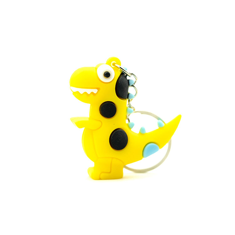 Wholesale Soft Rubber Dinosaur Keychain